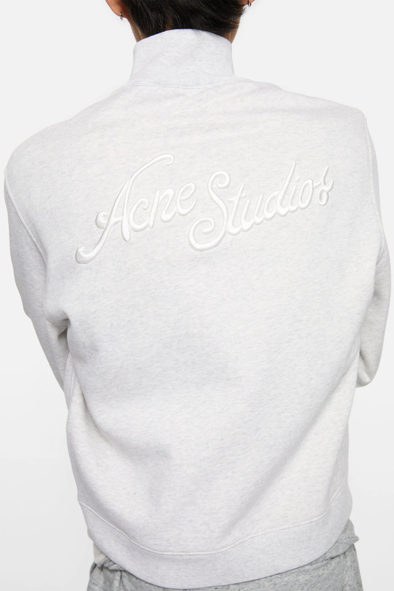 Acne Studios Logo-Embroidered Zip-Up Jacket Navy Outerwear Jacket - 20