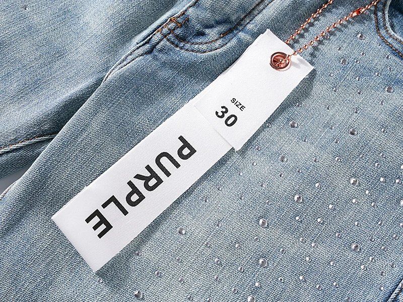 Purple Brand Distressed Flare Jeans Light Wash - 28