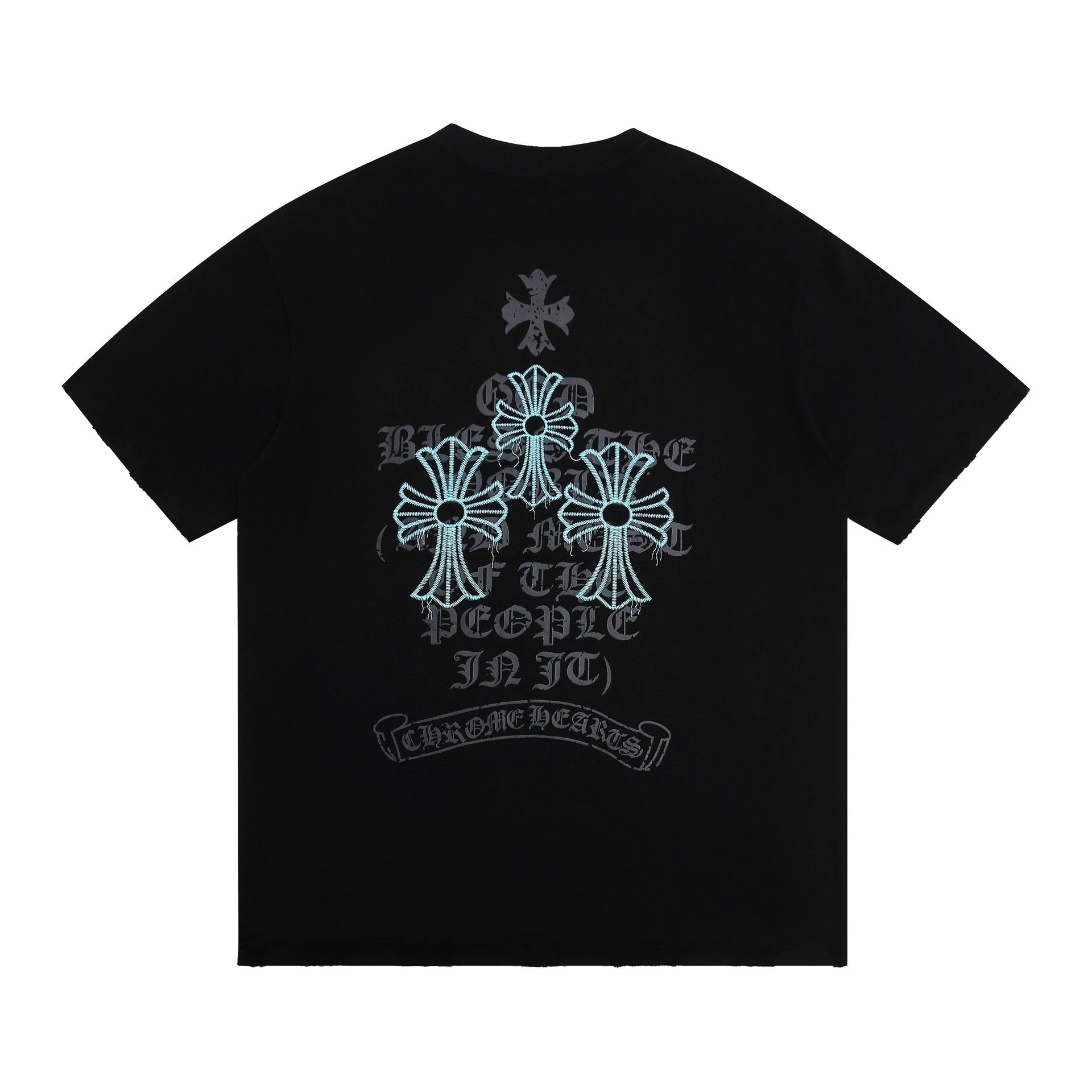 Chrome Hearts Crystal Logo White T-Shirt - 5