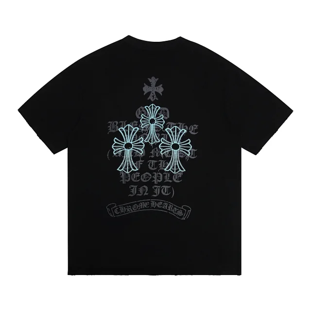 Chrome Hearts T-Shirts Embroidered Cross Graphic product detail image 4