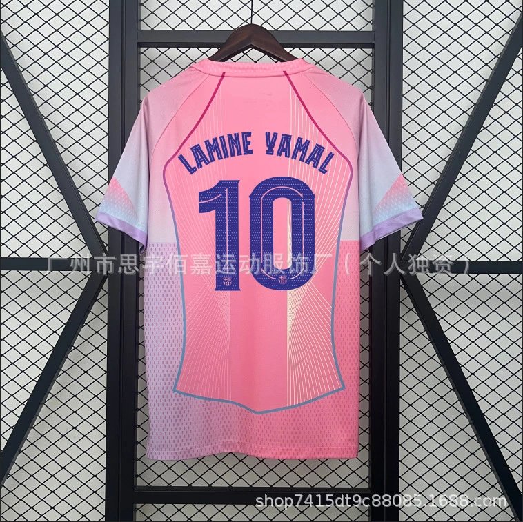 Design Custom Football Jersey KVARATSKHELIA 7 Red Blue Jersey - 8