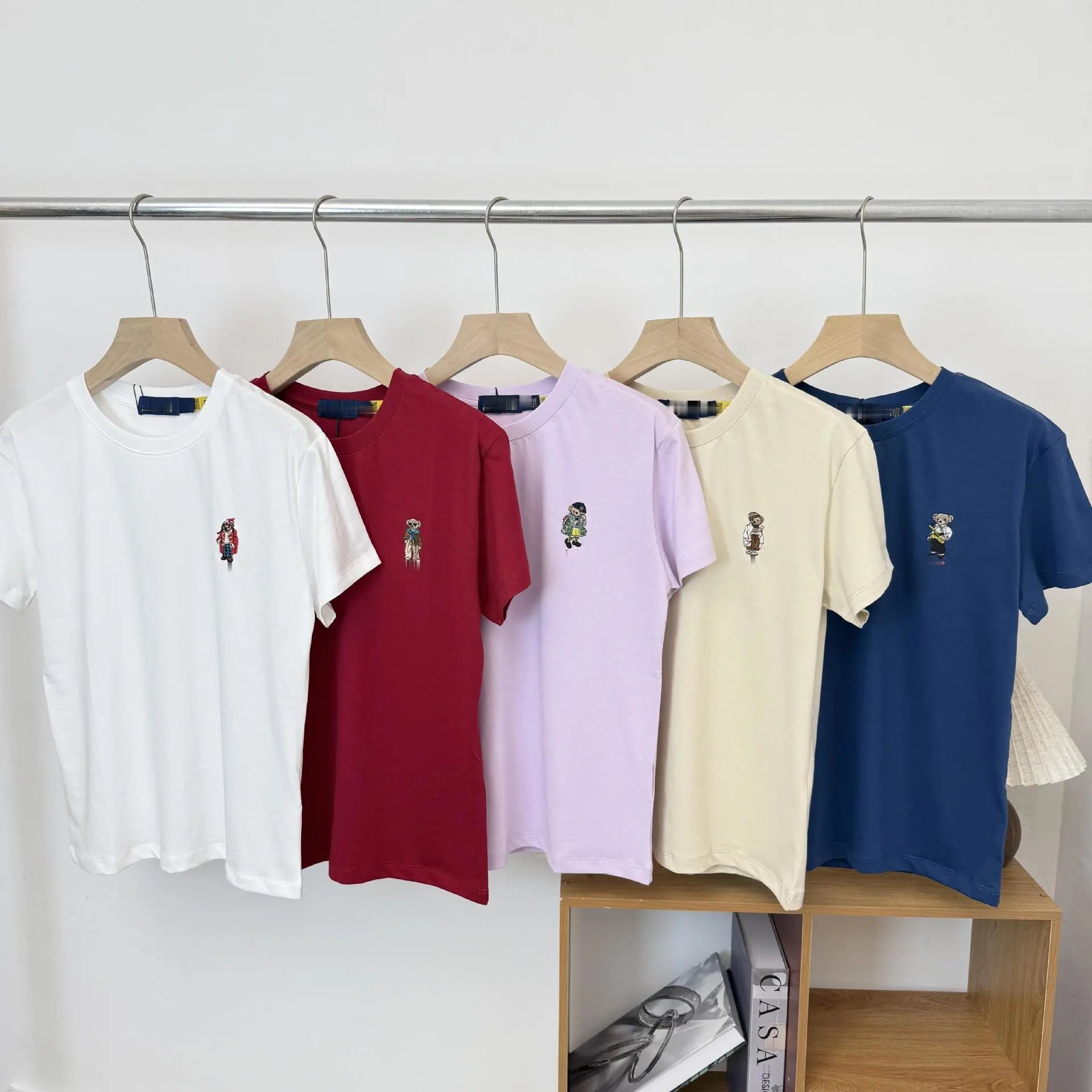 Design Embroidered Character White T-Shirt - 3