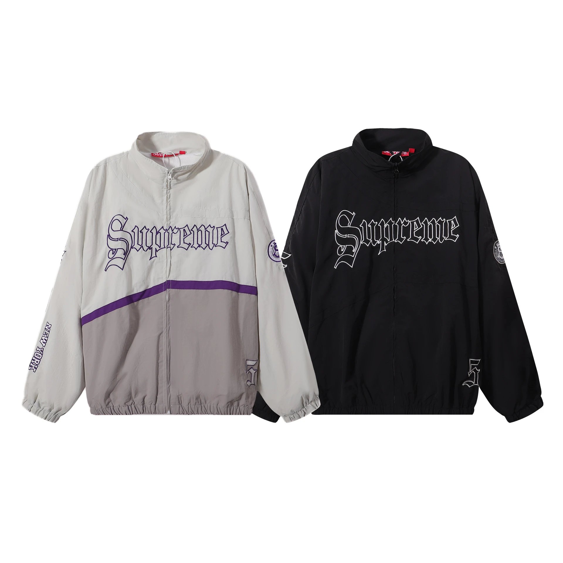 Supreme x Ducati Racing Windbreaker Black / Gray Jacket Outerwear - 14