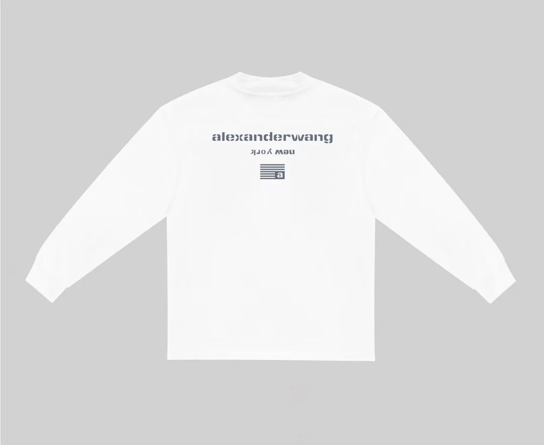 Alexander Wang Logo Long Sleeve T-Shirt Black - 21