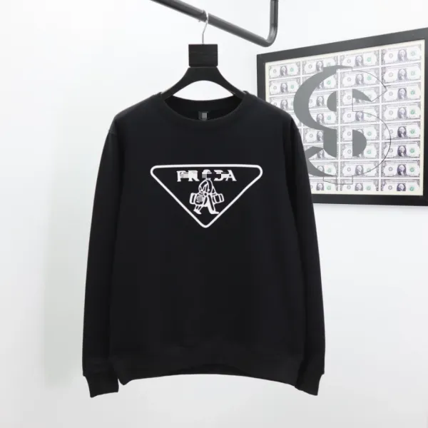 Prada Retro Tech Print White Hoodie - 8
