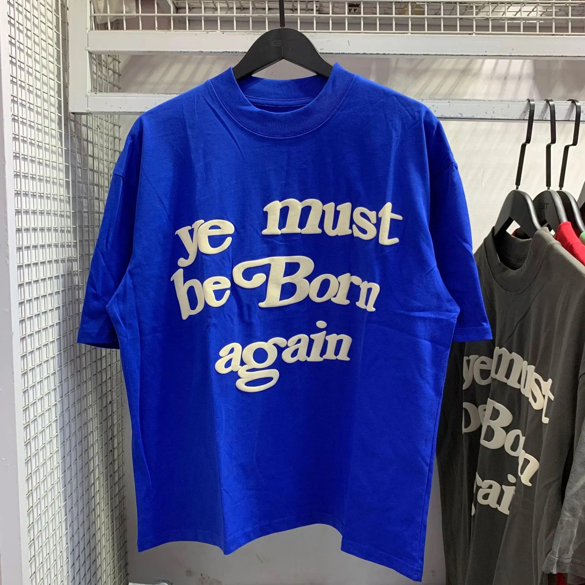 Fear of God Essentials Ye Must Be Born Again T-Shirt Olive Green - 7