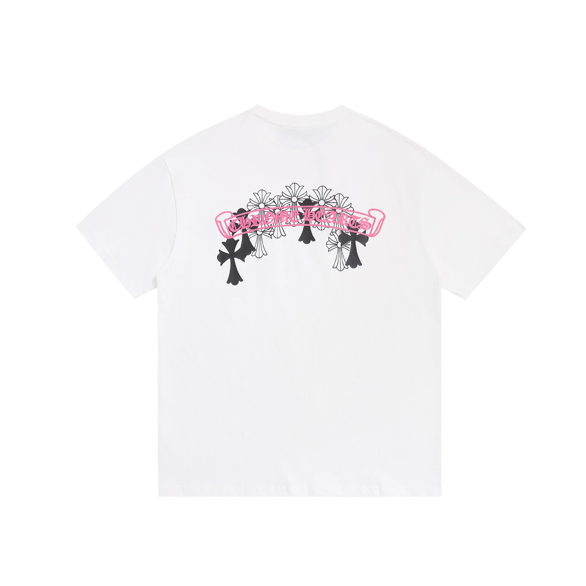 Chrome Hearts Crystal Logo White T-Shirt - 11