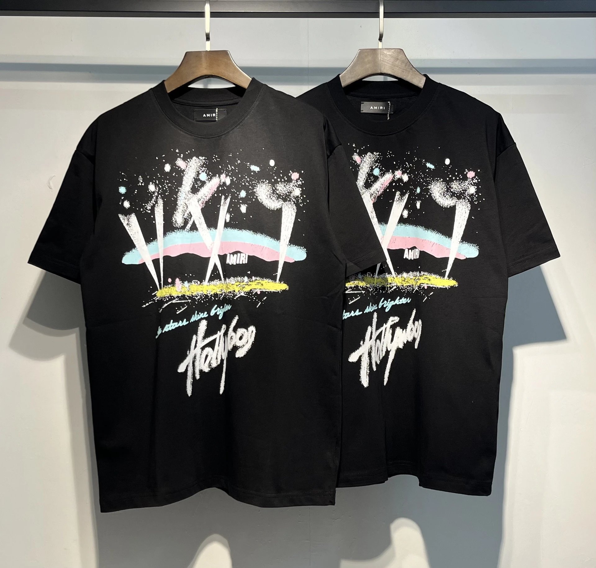 Amiri Records Graphic Print Black T-Shirt - 12