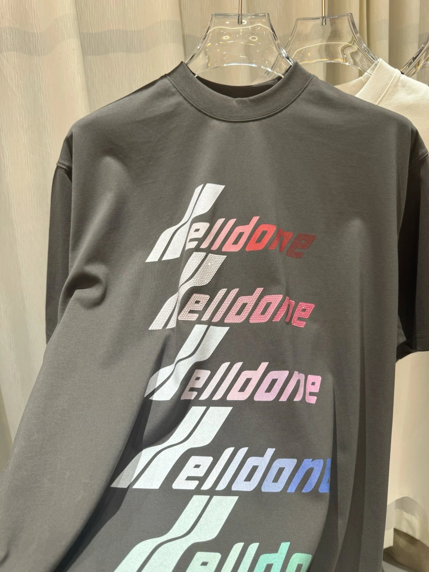 Design Hell Done Stacked Logo Black T-Shirt T-Shirts - 4