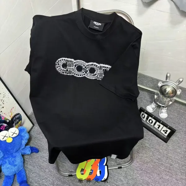 GOOD BRAND Graphic Embroidered Black T-Shirt - 1