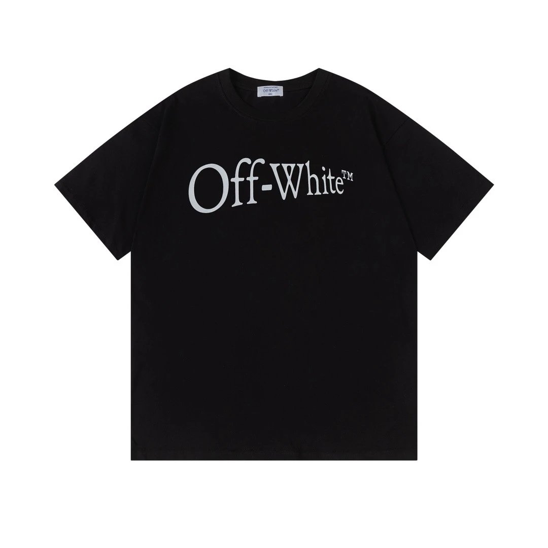 Off-White Floral Logo T-Shirt Black - 9