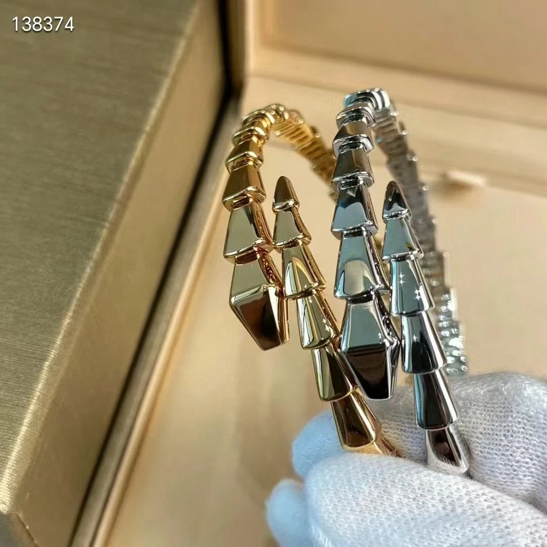 Bvlgari Serpenti Viper Bracelet Gold and Silver Jewelry - 2