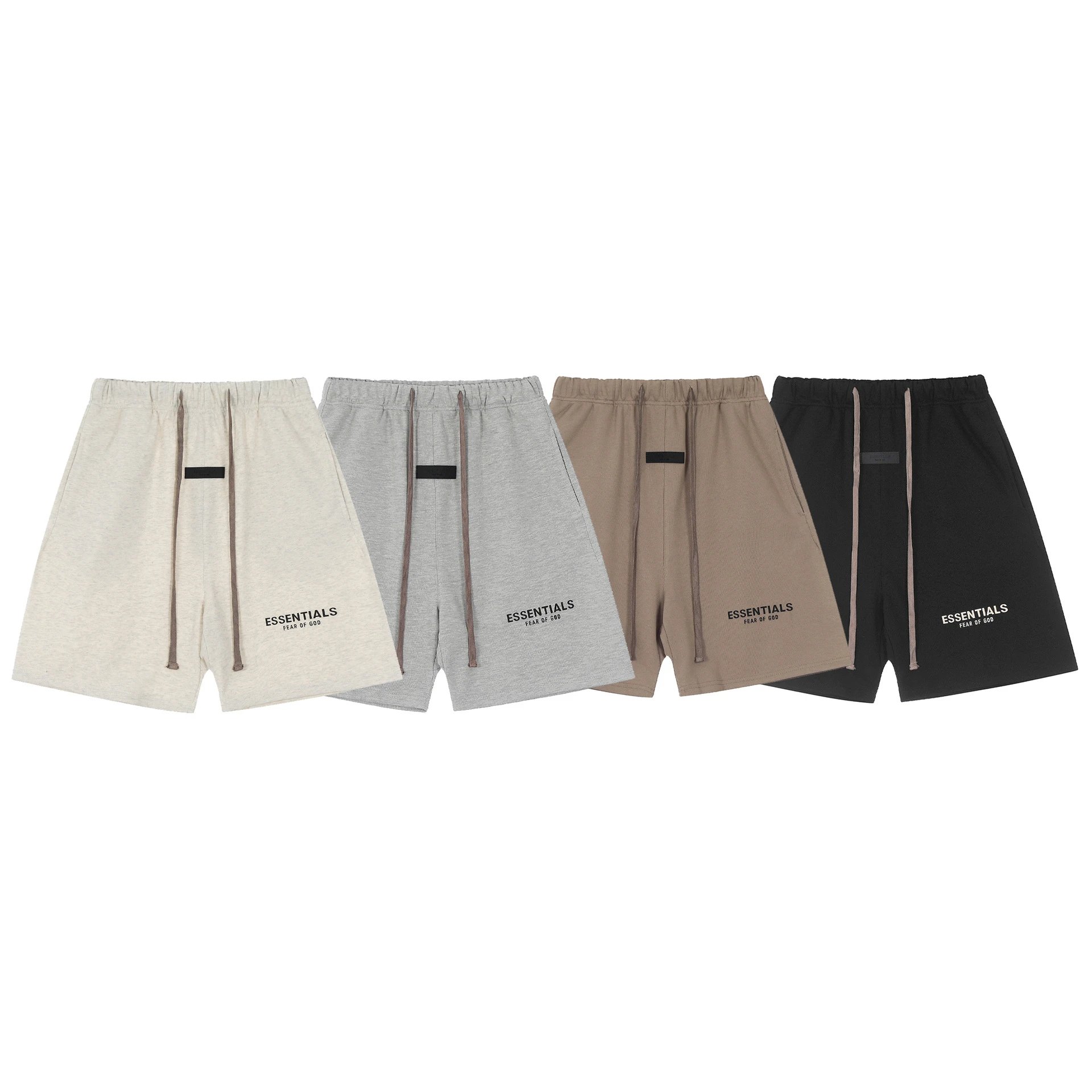 Fear of God Essentials Black Logo T-Shirt and Shorts Set - 17