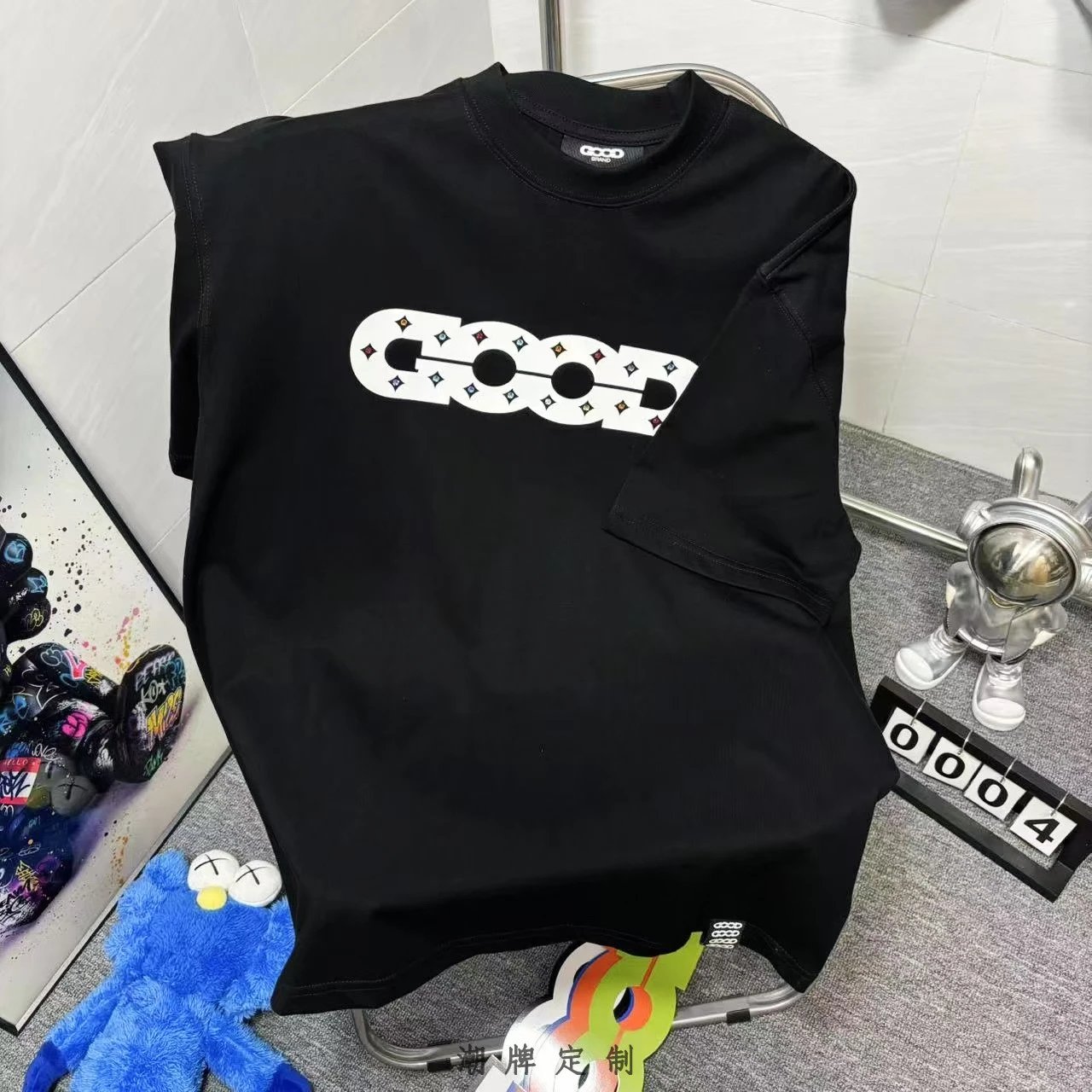 Design Abstract Chain Hoodie White - 11
