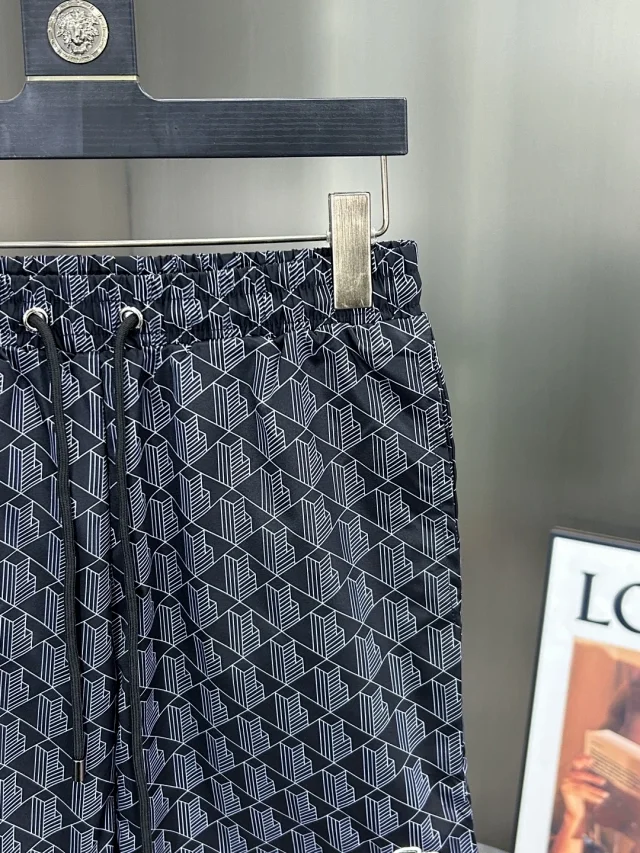 Lacoste Swimwear Men's Geometric Print Swim Shorts product detail image 3