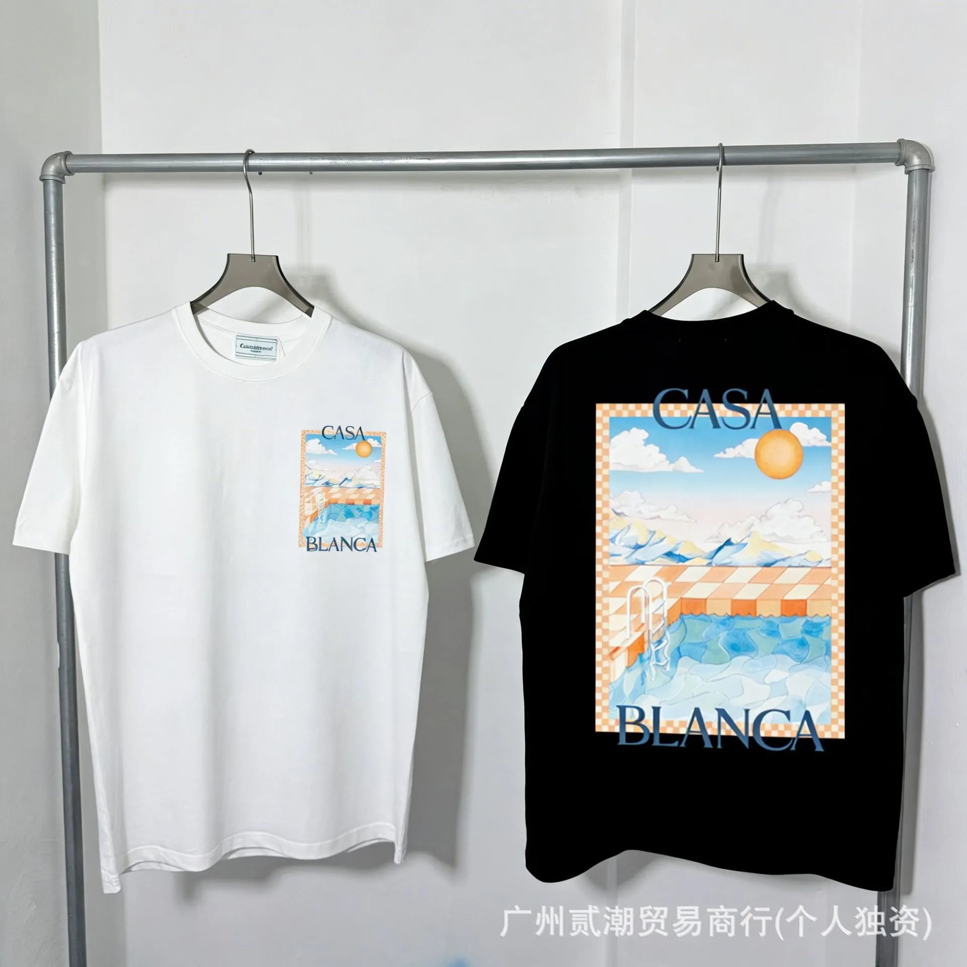 Casa x BLANCA Graphic Print White T-Shirt - 3