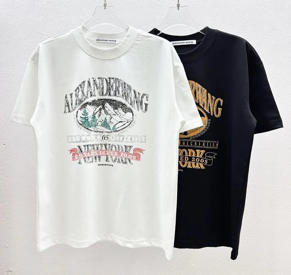 Alexander Wang Logo Neckband T-Shirt Black - 4
