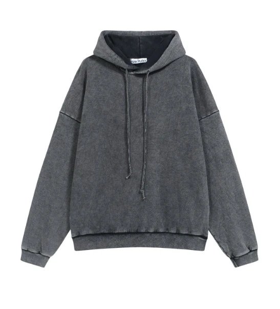 Acne Studios Hoodies & Sweatshirts Logo-print zip and crewneck — 3041 washed black