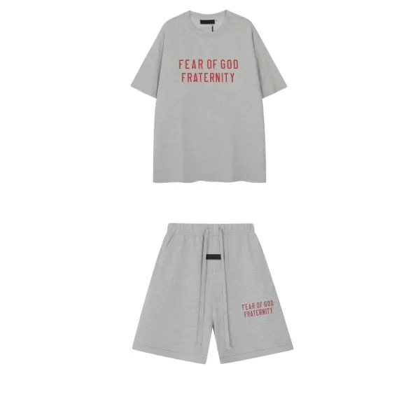 Fear of God Fraternity Gray T-Shirt - 6