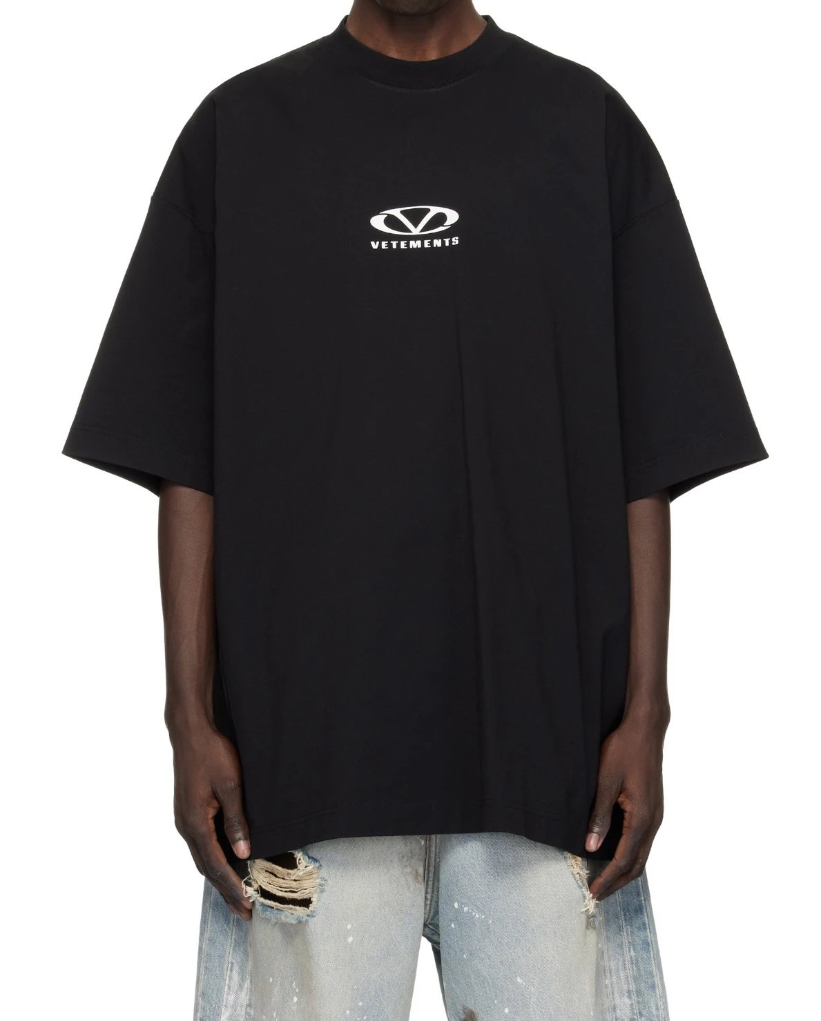 Design Oversized Graphic Print Gray T-Shirt - 6