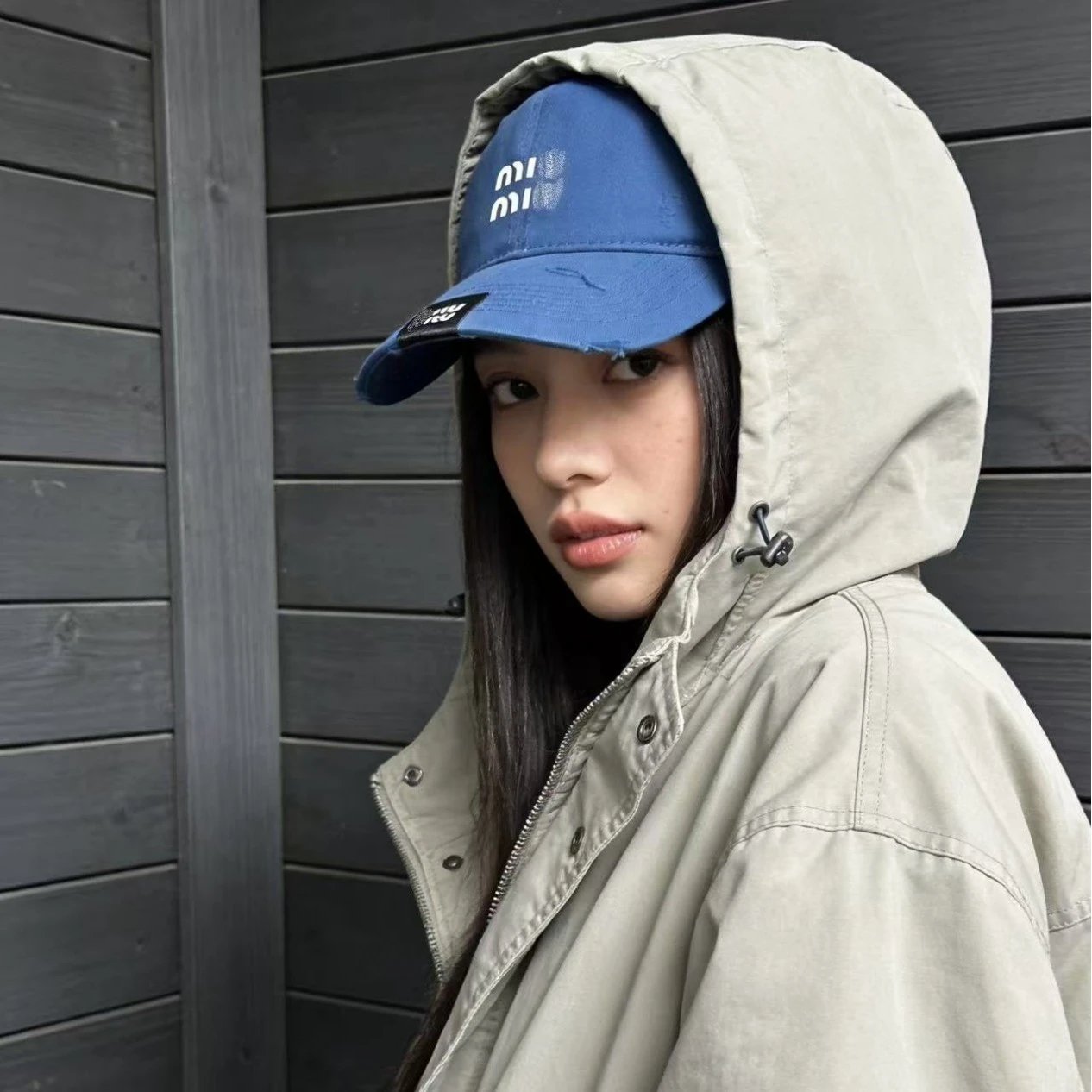Miu Miu Blue Logo Ba