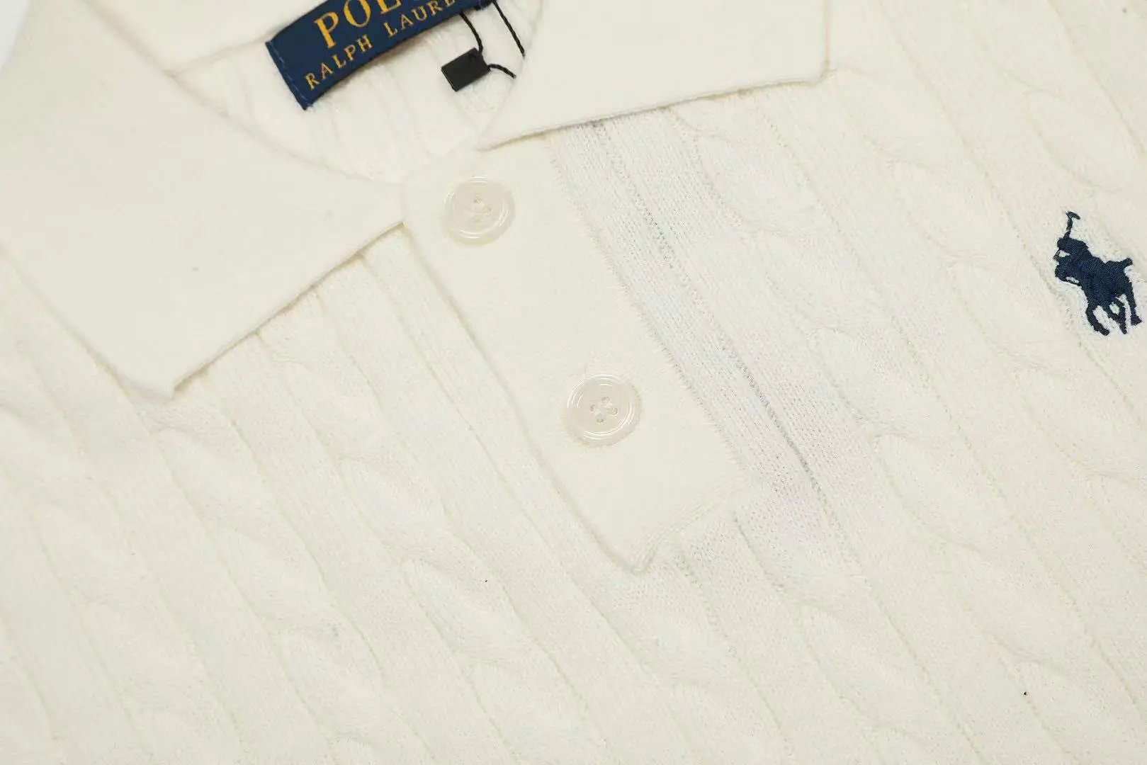 Polo Ralph Lauren Cable Knit Polo Red Tops Polo - 6