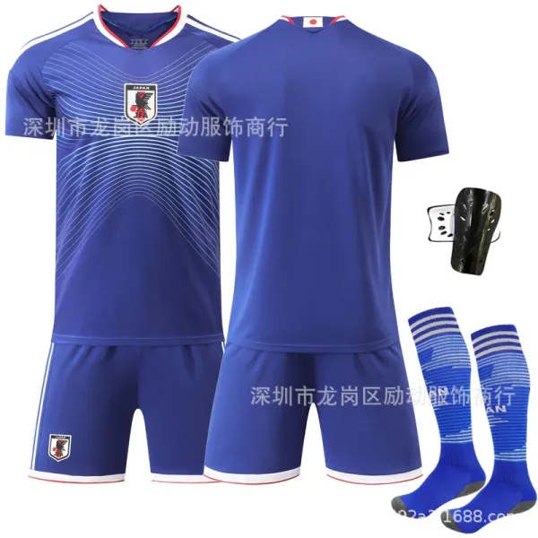 Japan Football Association 2022 Home Kit Blue Jersey Set - 3