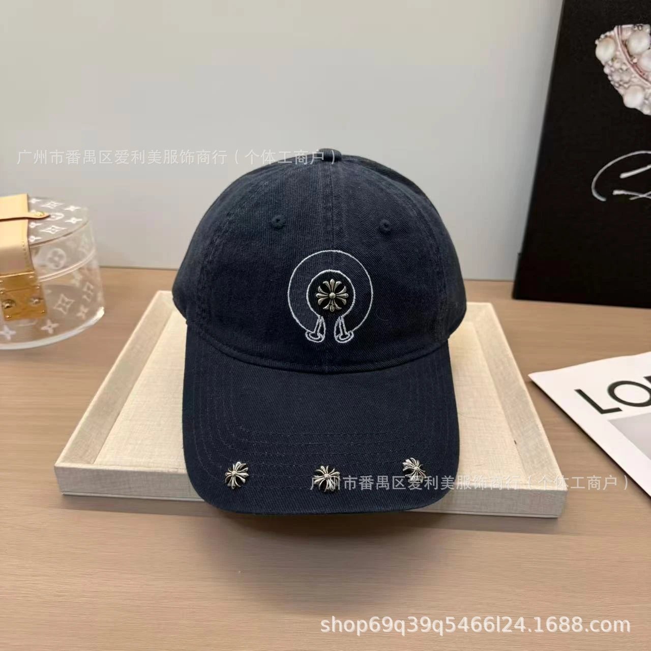 Chrome Hearts Embroidered Logo Baseball Cap White - 5