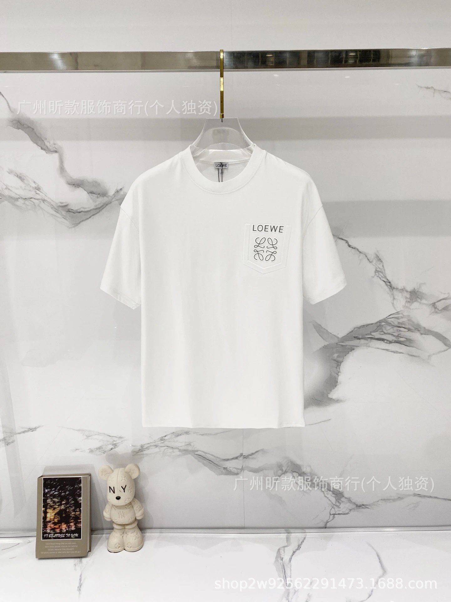 Loewe Rainbow Logo Cream T-Shirt - 30