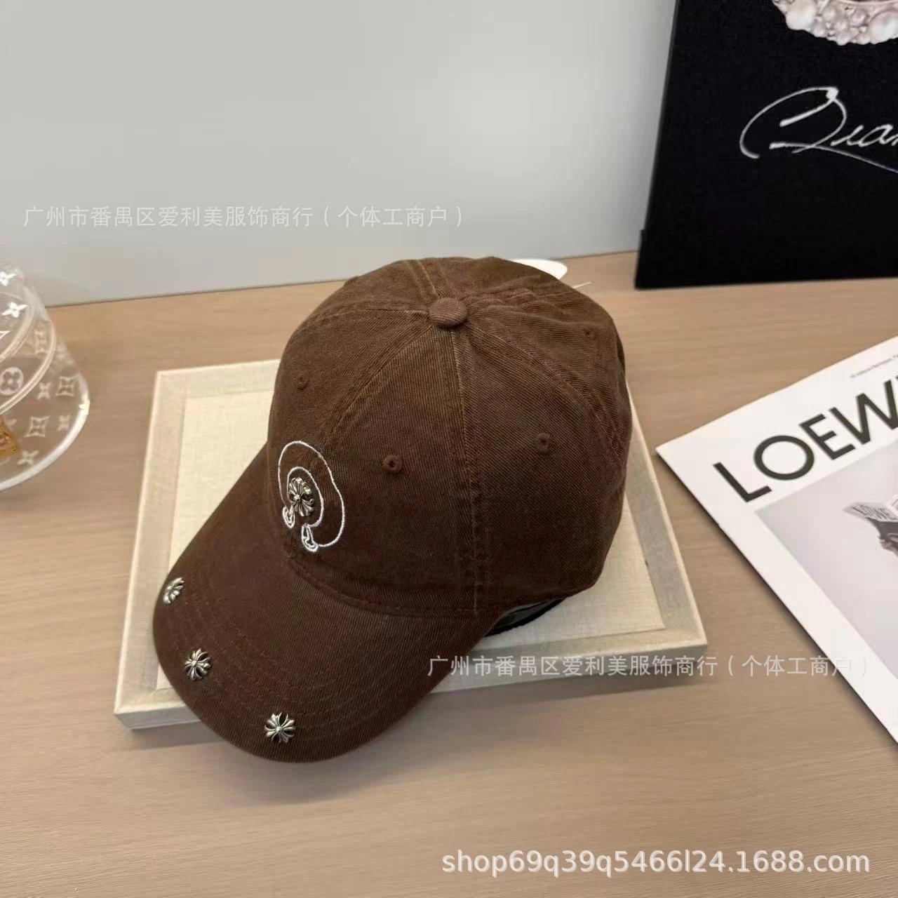 Chrome Hearts Embroidered Logo Baseball Cap White - 14