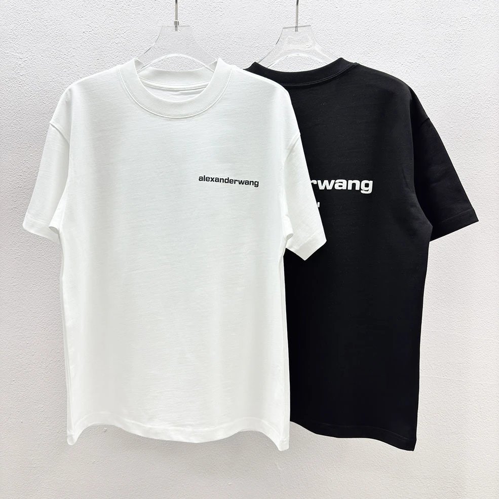Alexander Wang Logo Neckband T-Shirt Black - 24