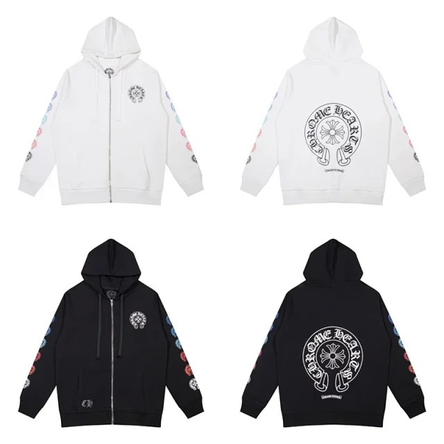 Chrome Hearts Hoodies & Sweatshirts Graphic Full-Zip Hooded Sweatshirt product detail image 16