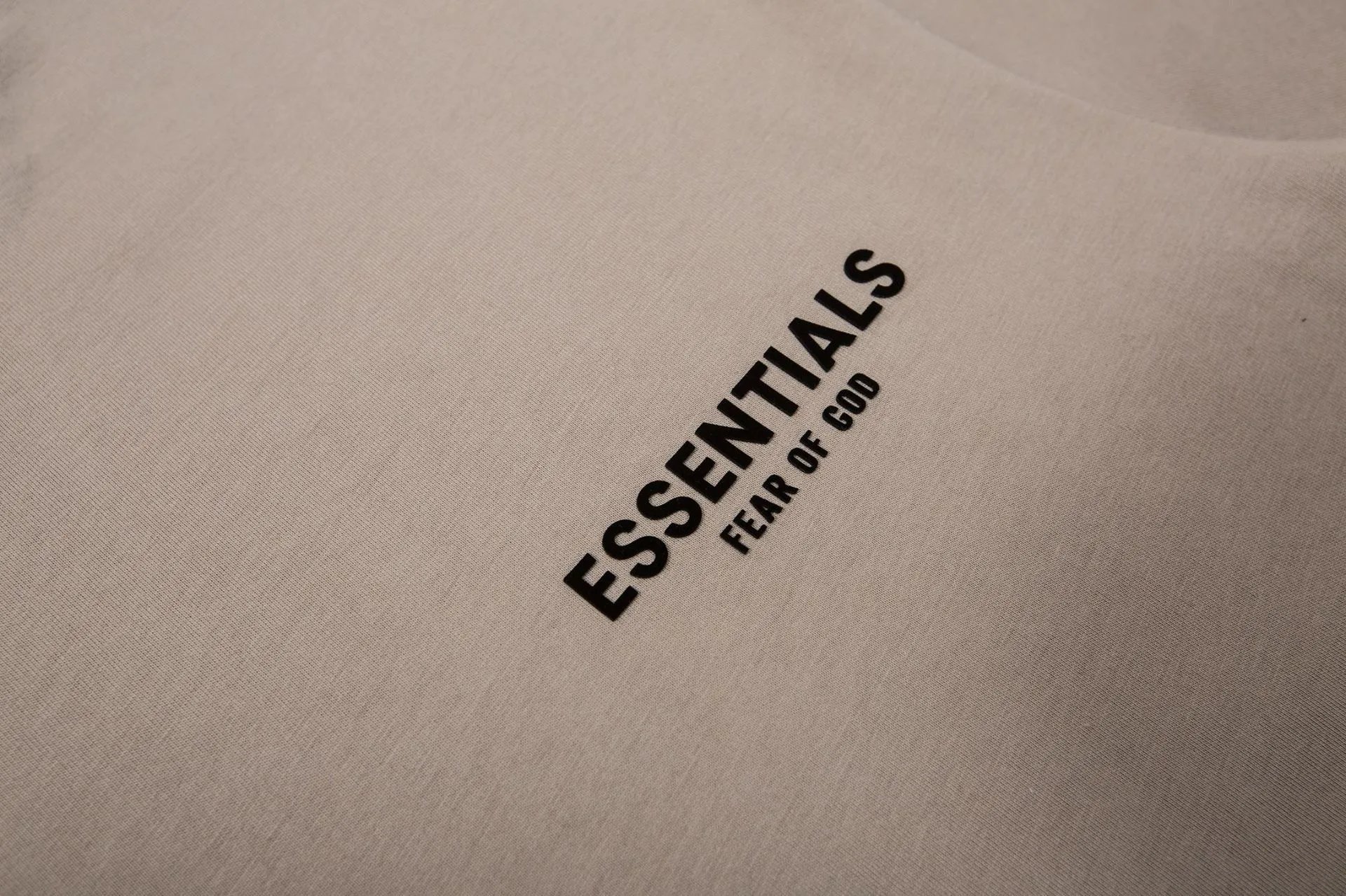 Fear of God Essentials Logo Print Black T-Shirt - 16