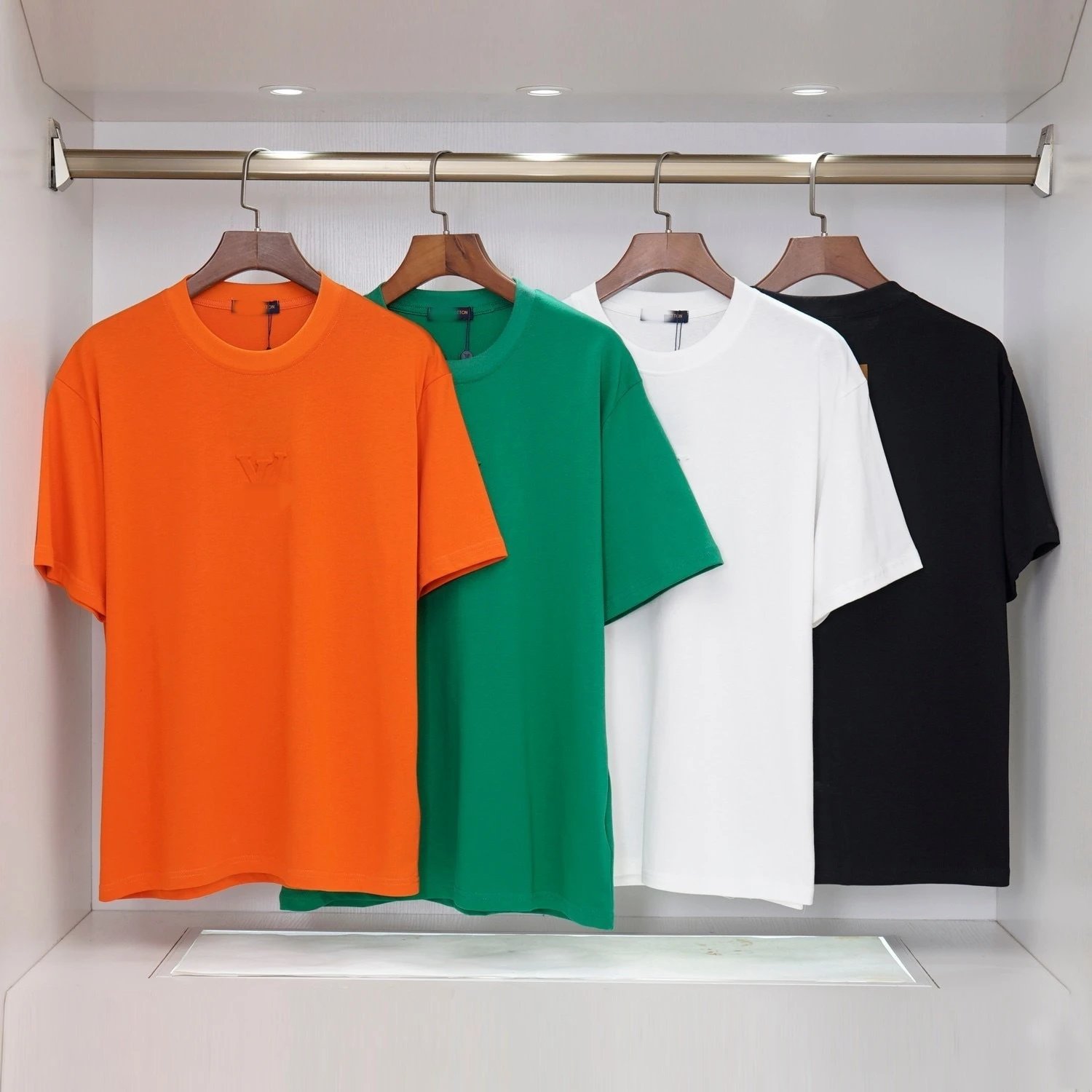 Off-White Abstract Line Art White T-Shirt - 3