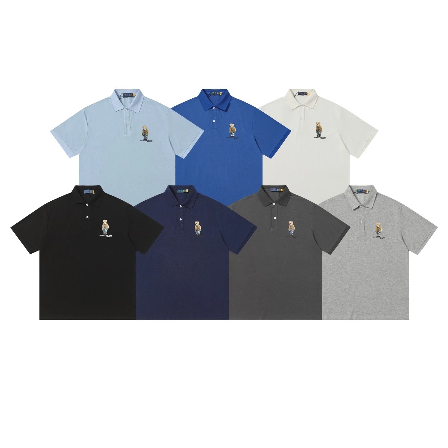 Polo Ralph Lauren Polo Bear Embroidered Black Polo Polo Shirt - 3