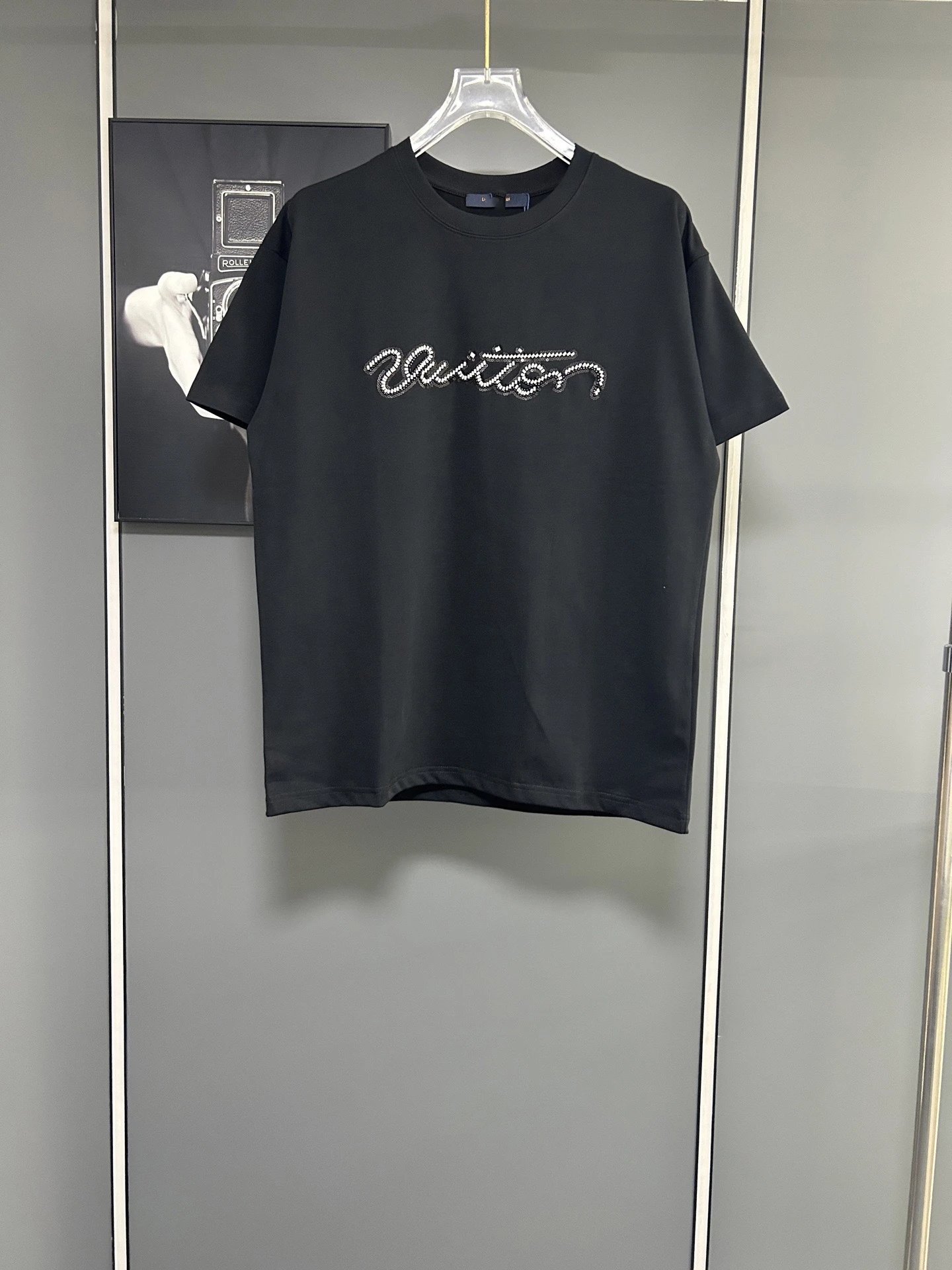 Design LV-Inspired Graphic Print T-Shirt White - 6