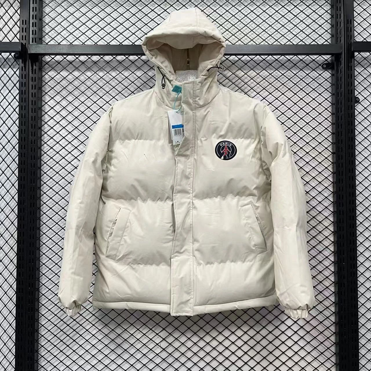 CBF x Itaú Windbreaker Light Gray Jacket Outerwear - 5