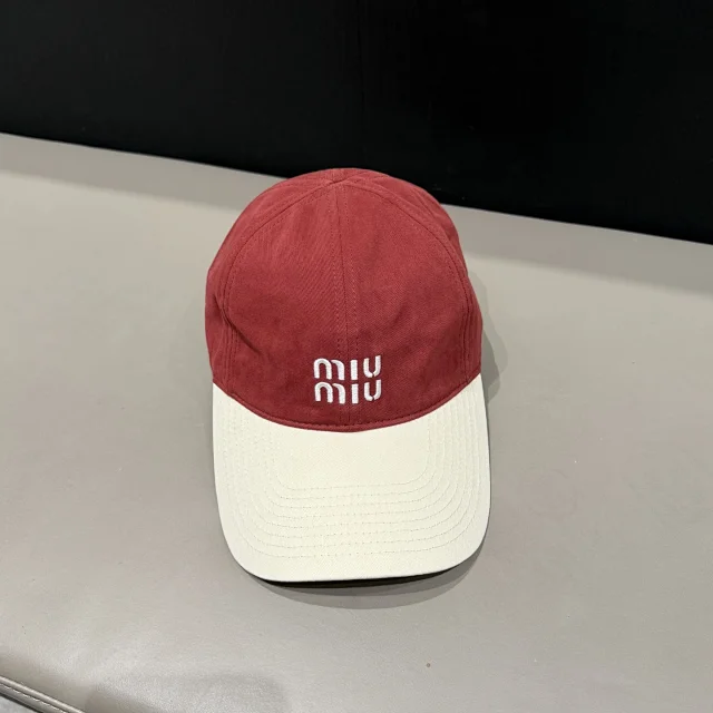 Miu Hats Distressed Logo Baseball Cap product detail image 22