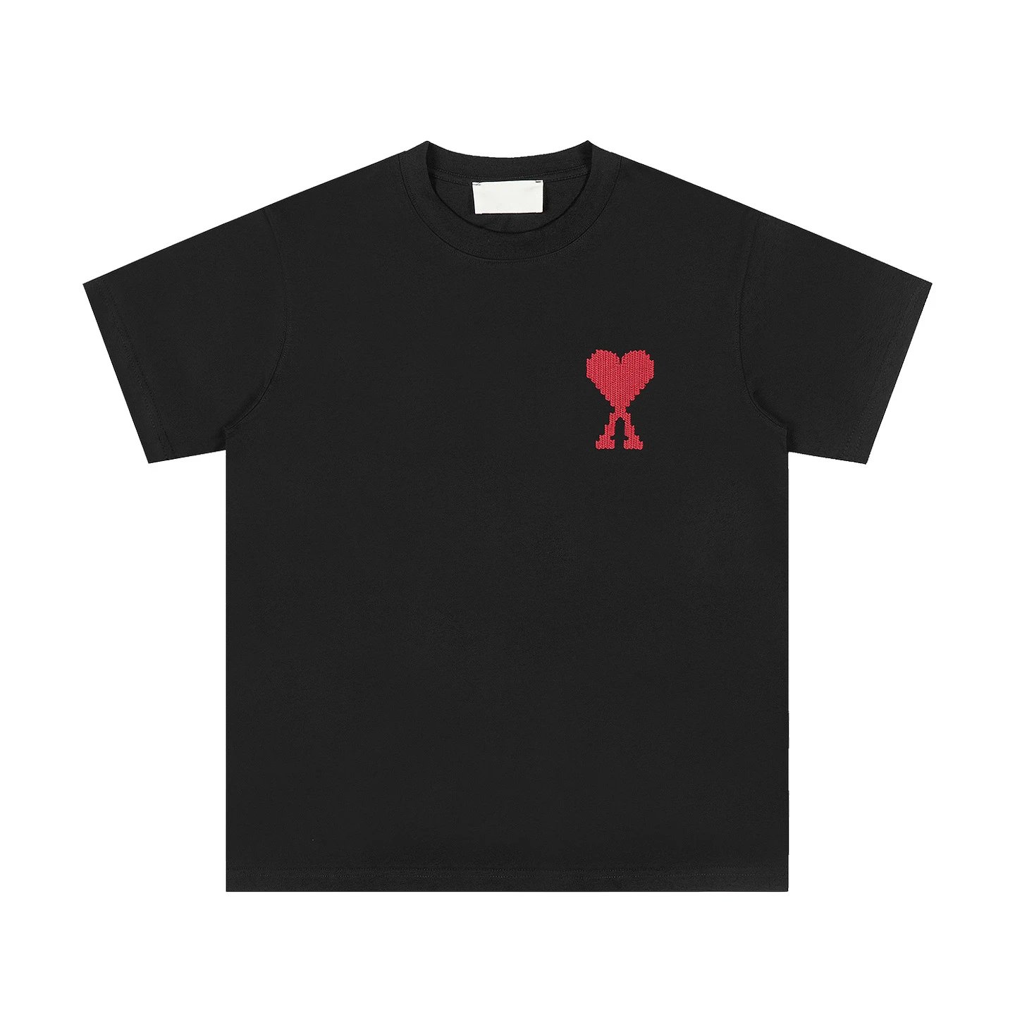 Design Raglan Sleeve T-Shirt with Embroidered Heart Knot Beige / Olive - 27