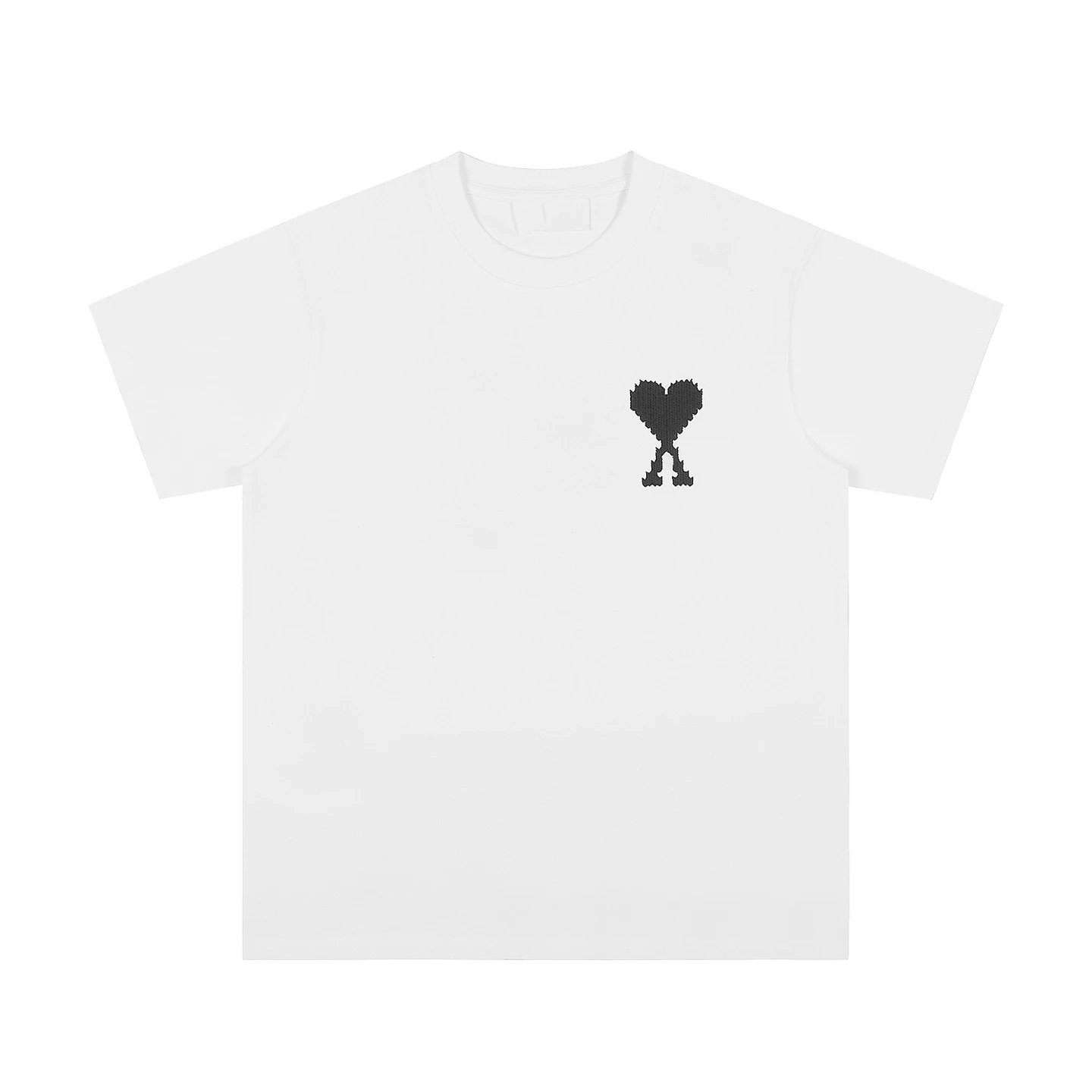 Design Raglan Sleeve T-Shirt with Embroidered Heart Knot Beige / Olive - 29