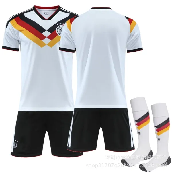 Design Germany National Team Inspired Soccer Jersey Set White / Black / Red / Yellow Sets - 1
