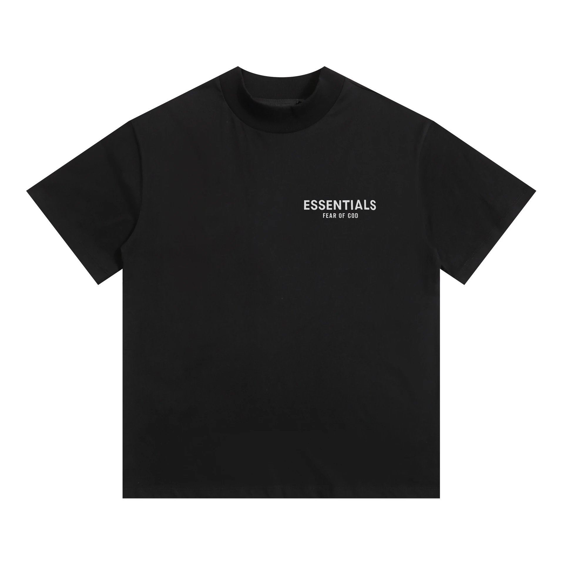 Fear of God Essentials Logo Print Black T-Shirt - 7