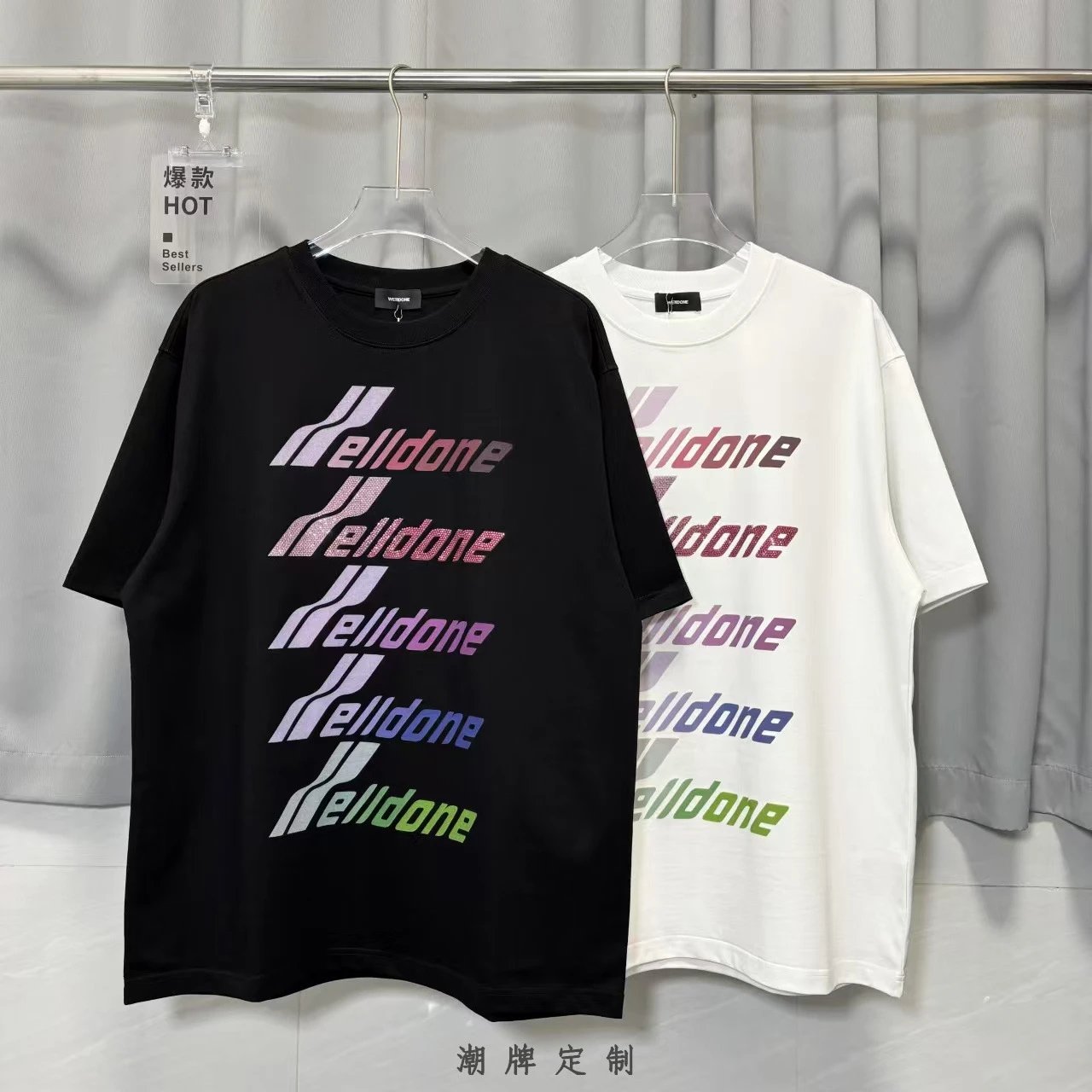 Design WE11DONE 15 06 Graphic Print White T-Shirt T-Shirts - 8