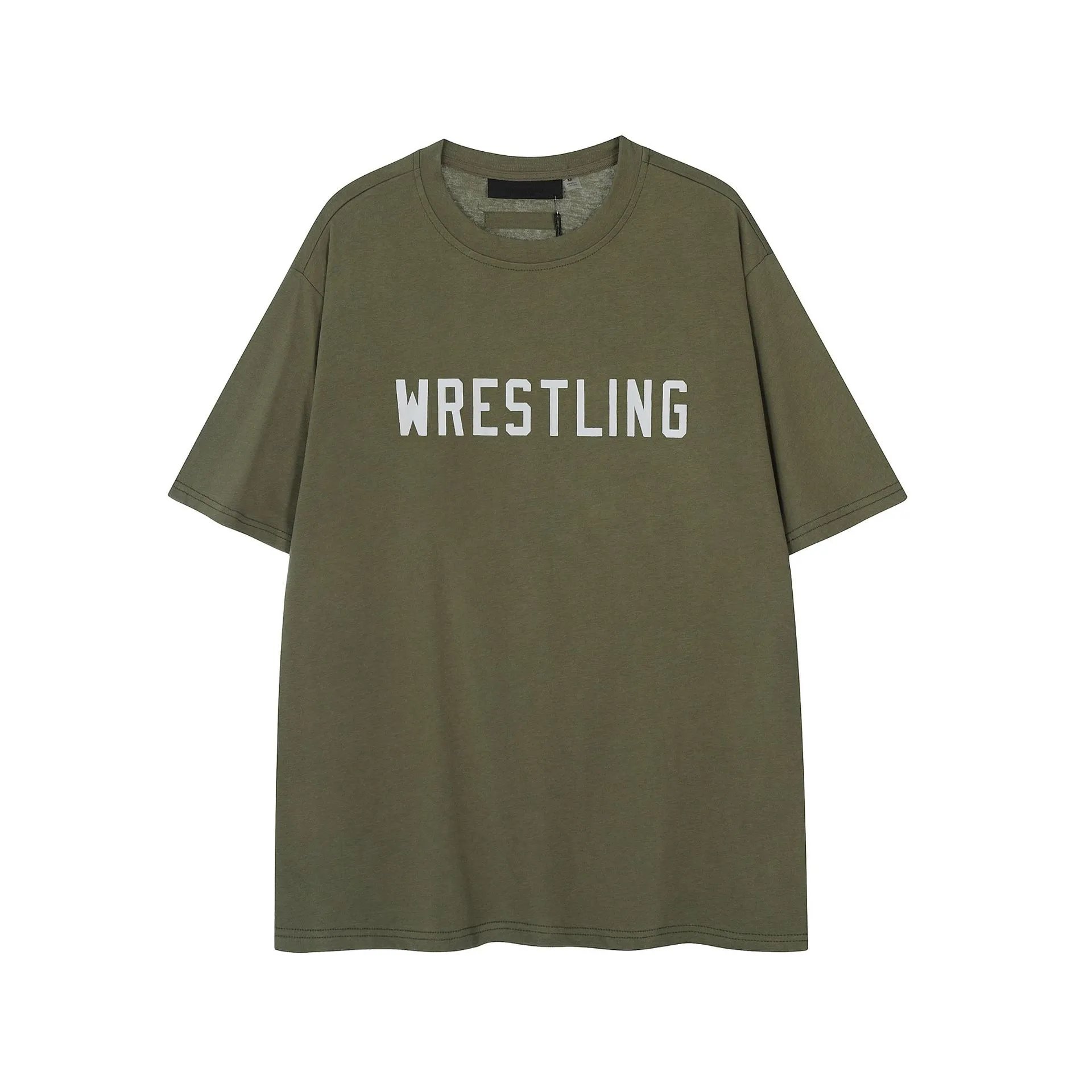 Design Wrestling Bold Print Black T-Shirt - 9