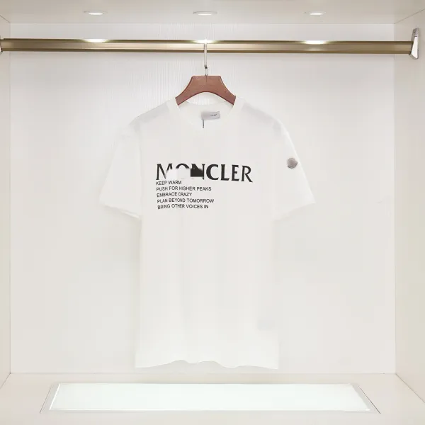 Moncler Graphic Print White T-Shirt - 1