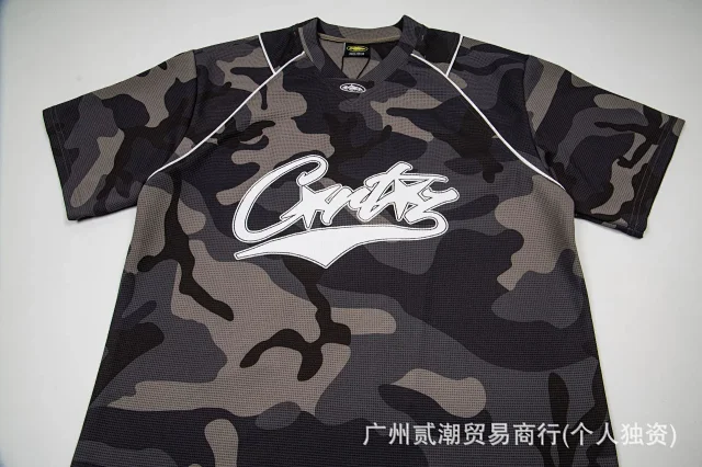 Corteiz T-Shirts Alcatraz logo mesh sports jersey product detail image 9