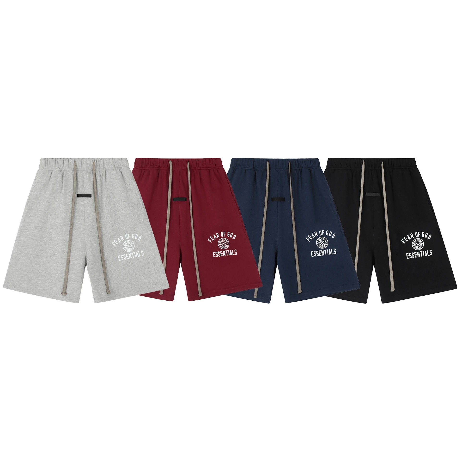 Fear of God Essentials Logo Shorts Burgundy - 2