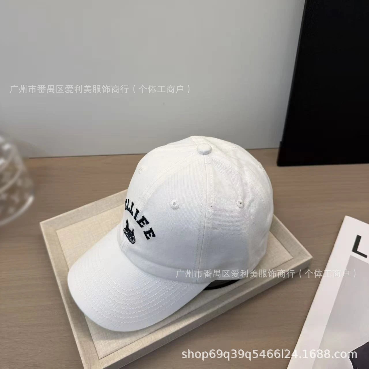 Design CLLIEE Embroidered Horse Carriage Logo Baseball Cap Army Green Baseball Cap - 4
