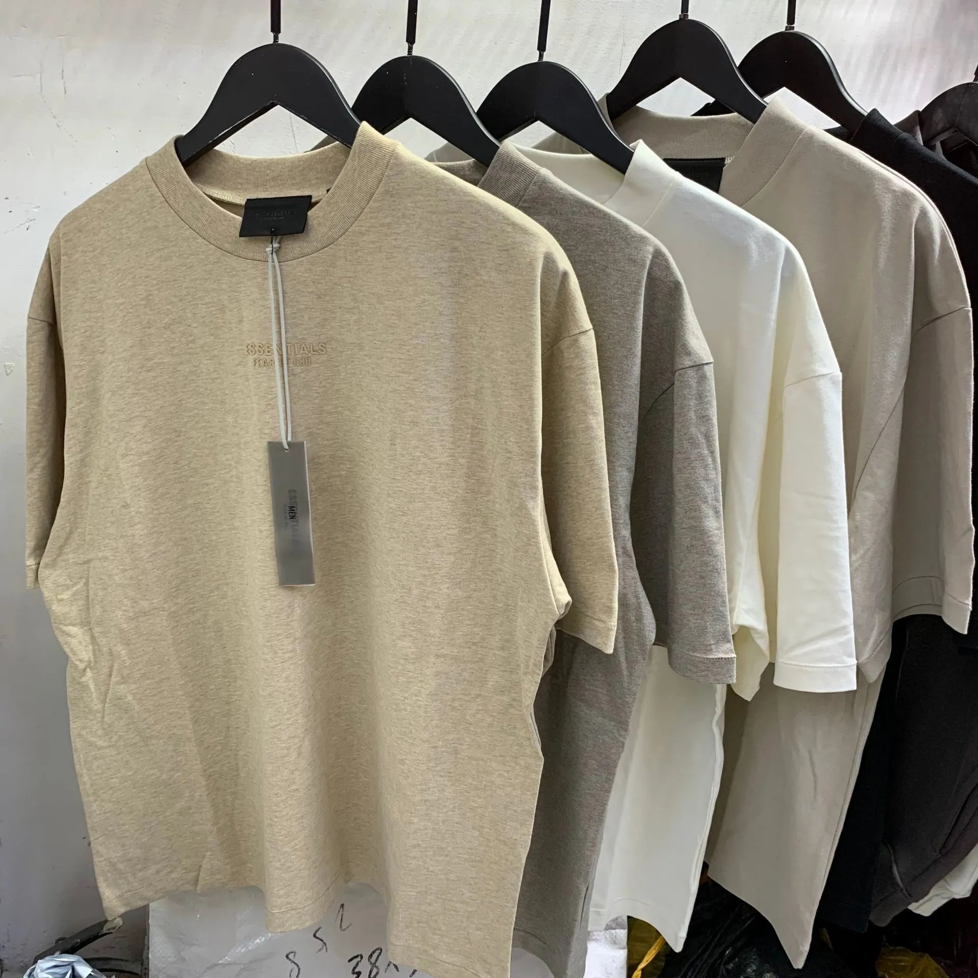 Fear of God Essentials Logo T-Shirt Beige T-Shirt - 5