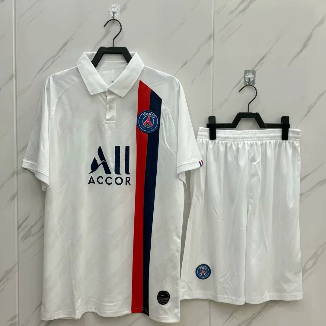 Paris Saint-Germain Third Kit Black Jersey and Shorts Set - 7